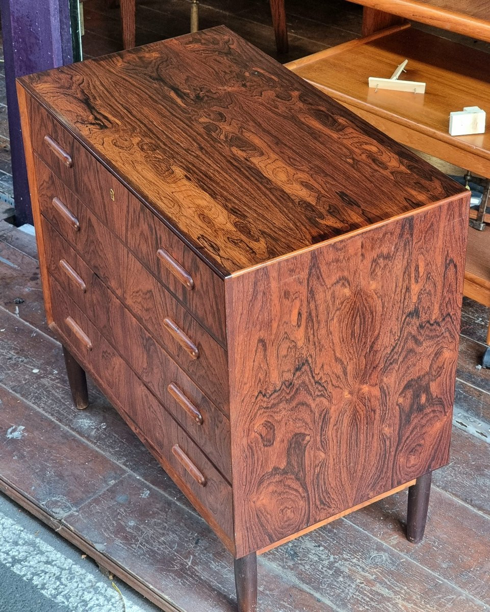 Commode vintage scandinave en palissandre 1960-photo-2