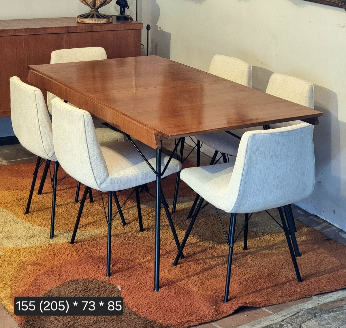 Set Of Six Chairs By Gérard Guermonprez, France, 1950-photo-4
