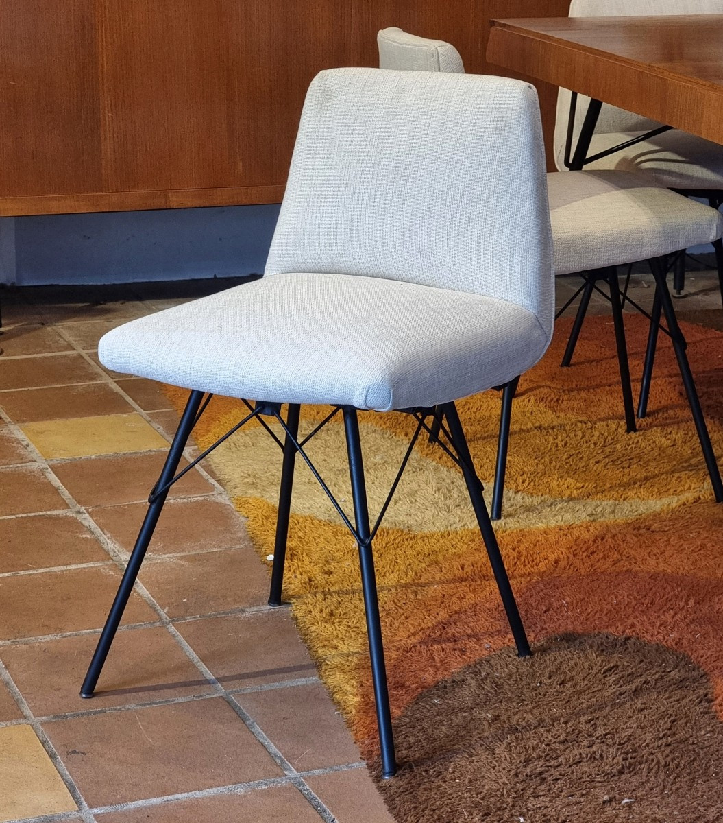Set Of Six Chairs By Gérard Guermonprez, France, 1950