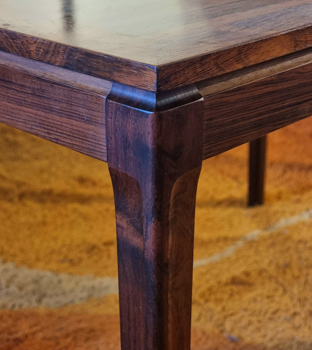 Vintage Scandinavian Rosewood Coffee Table, Side Table, 1960s-photo-4