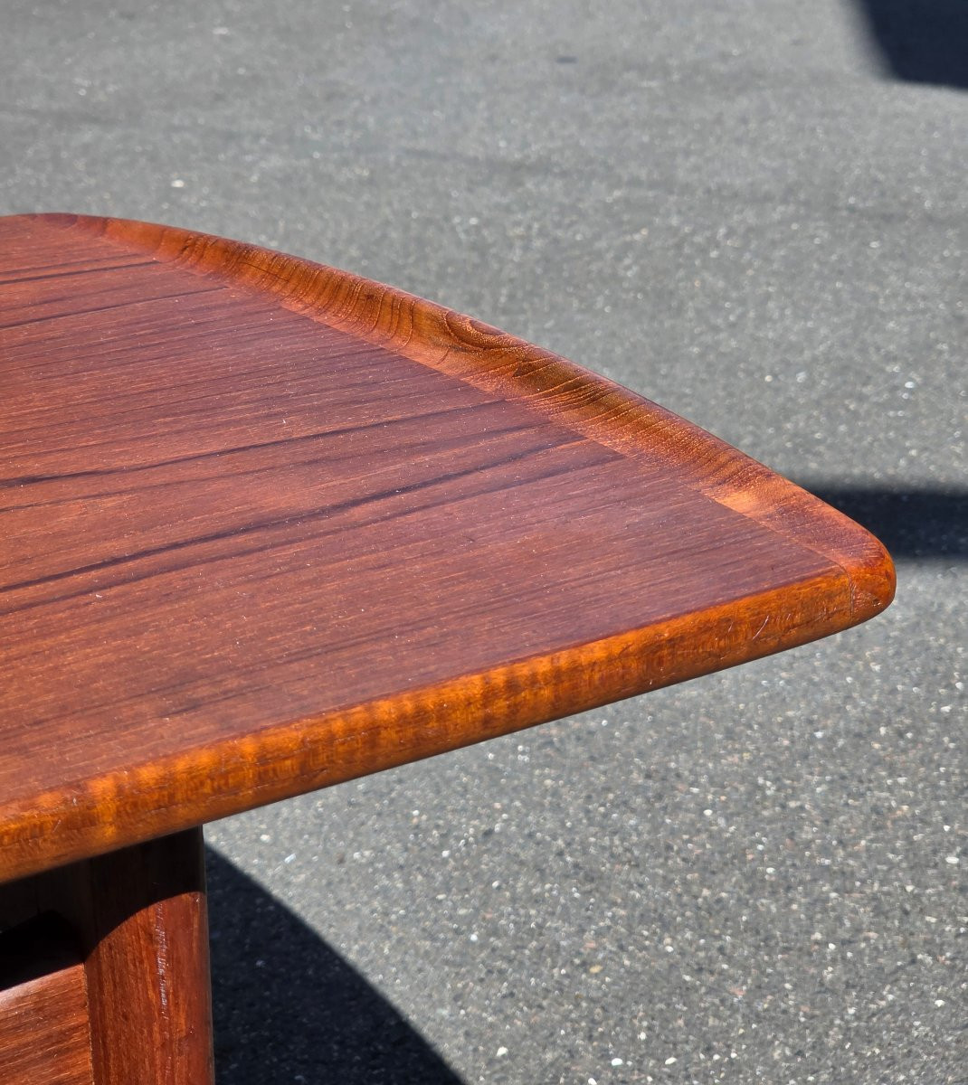 Coffee Table By Edvard And Tove Kindt Larsen, France & Son, Teak, 1960-photo-4