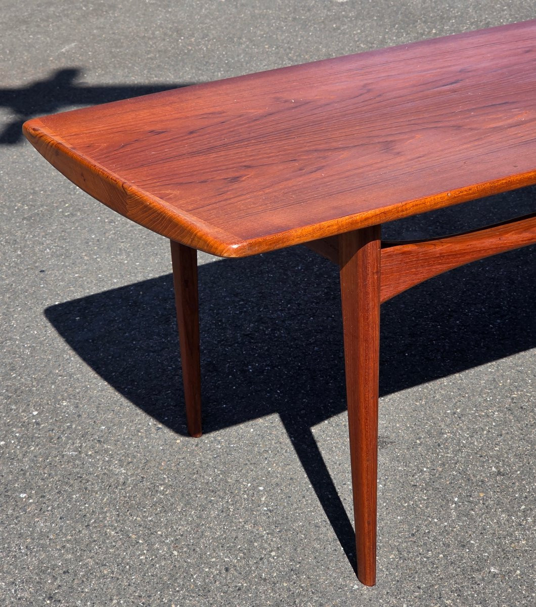 Coffee Table By Edvard And Tove Kindt Larsen, France & Son, Teak, 1960-photo-1