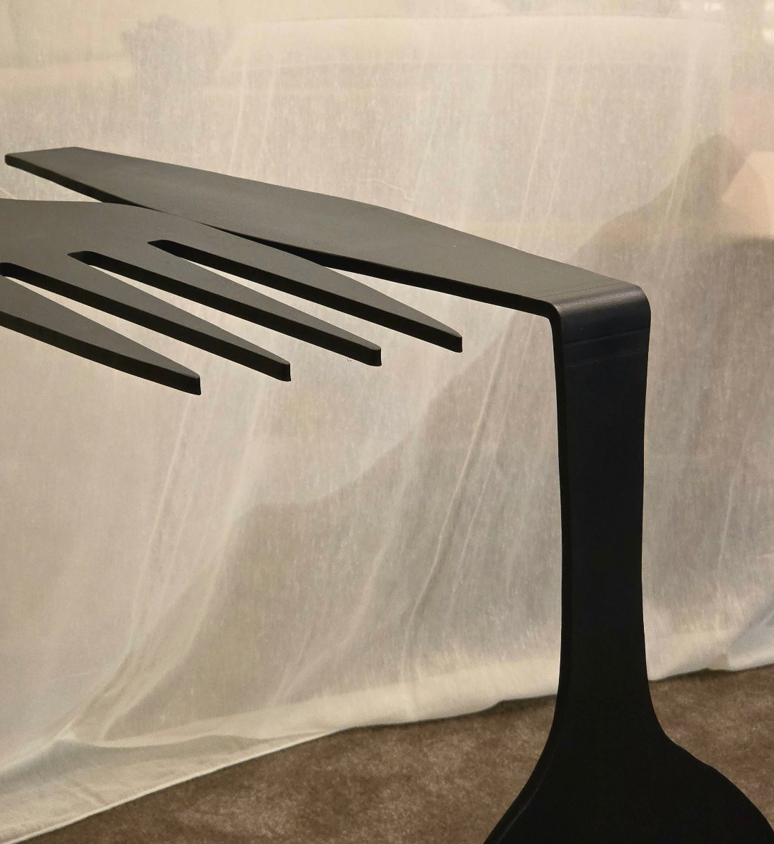 Console françaises en fer forgé, 1980s, pièce unique -photo-4