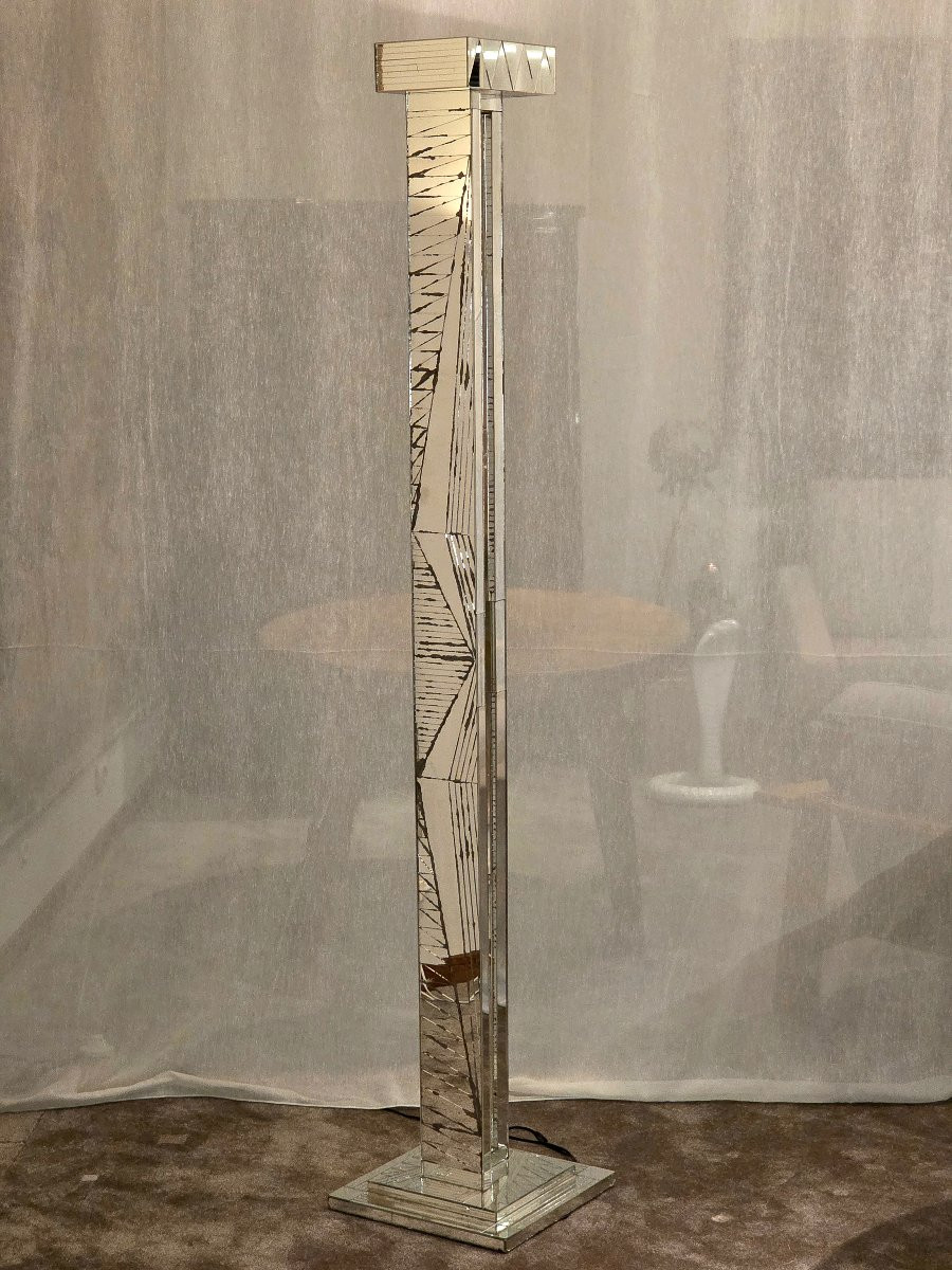 Unique Floor Lamp By Eugène Cardosy, Created In 1984, France-photo-1