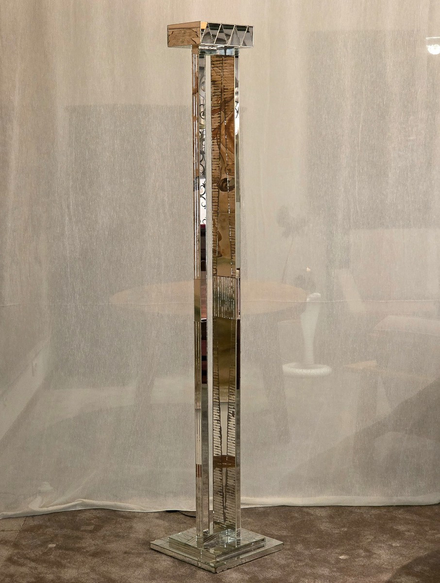 Unique Floor Lamp By Eugène Cardosy, Created In 1984, France