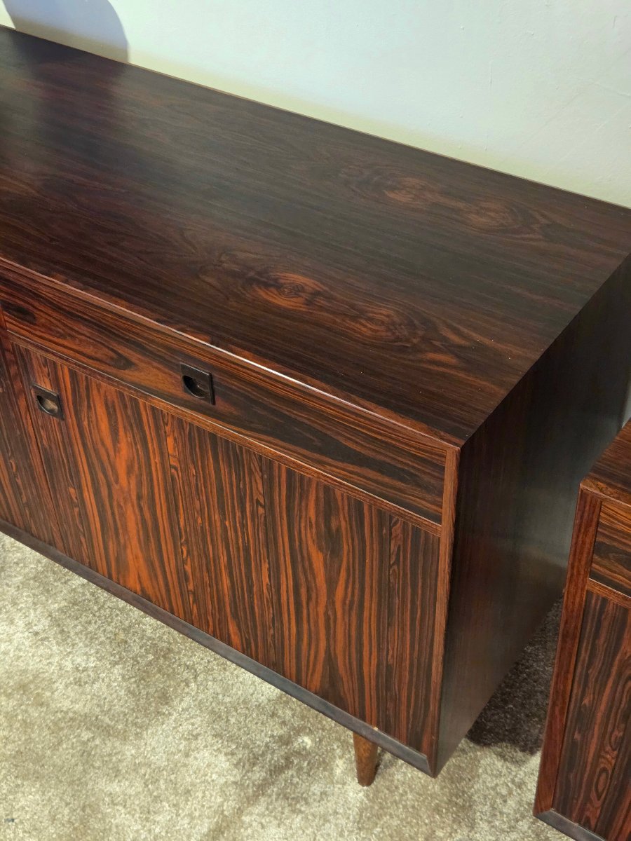  PAIRE de buffets danois Éric Brouers  en bois Cocobolo -photo-3