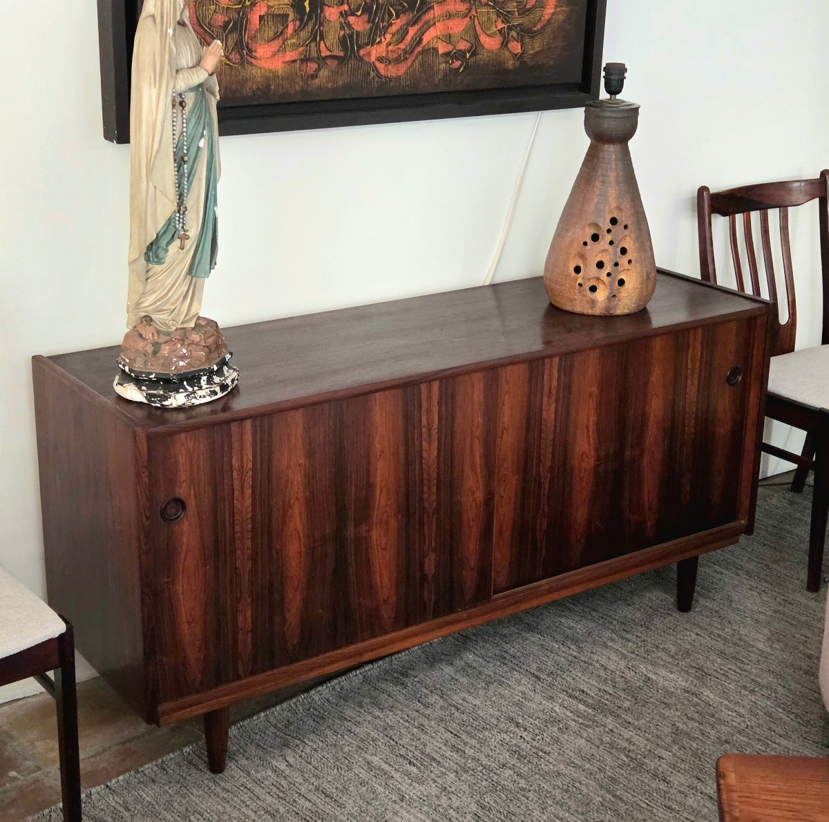 Enfilade scandinave vintage palissandre. 