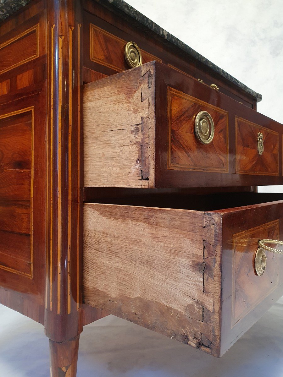 Commode Époque Louis XVI – Bois De Rose & Palissandre – 18ème-photo-7