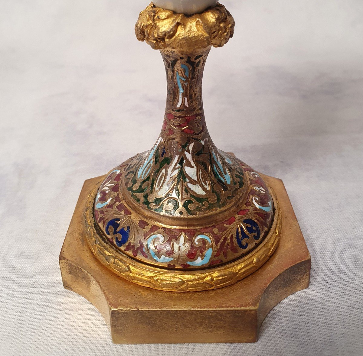 Paire De Vases Signés Sylvi – Porcelaine De Sèvres & Bronze Doré – 19ème-photo-7
