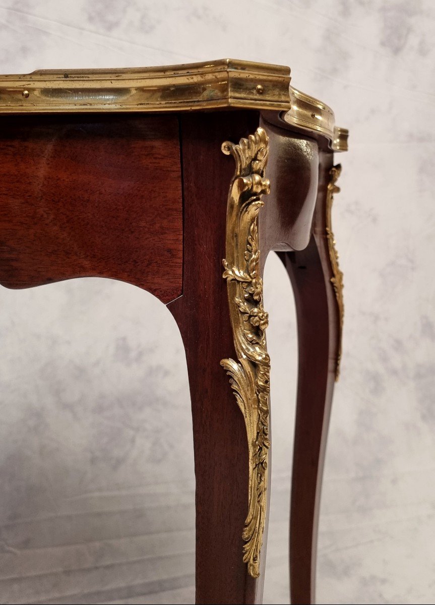 Regency Style Writing Table - Dlg François Linke - Violet Wood - 19th-photo-8