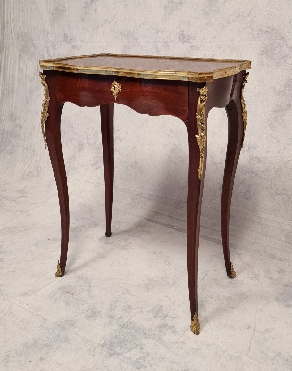 Regency Style Writing Table - Dlg François Linke - Violet Wood - 19th