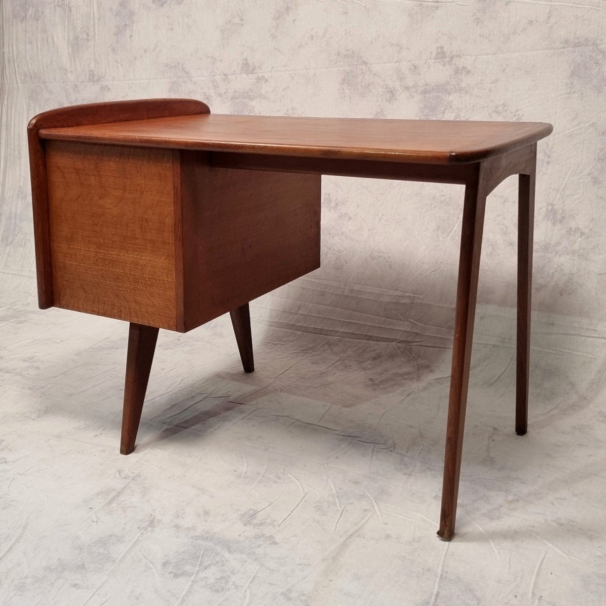 Reconstruction Period Desk - Oak - Ca 1950-photo-4