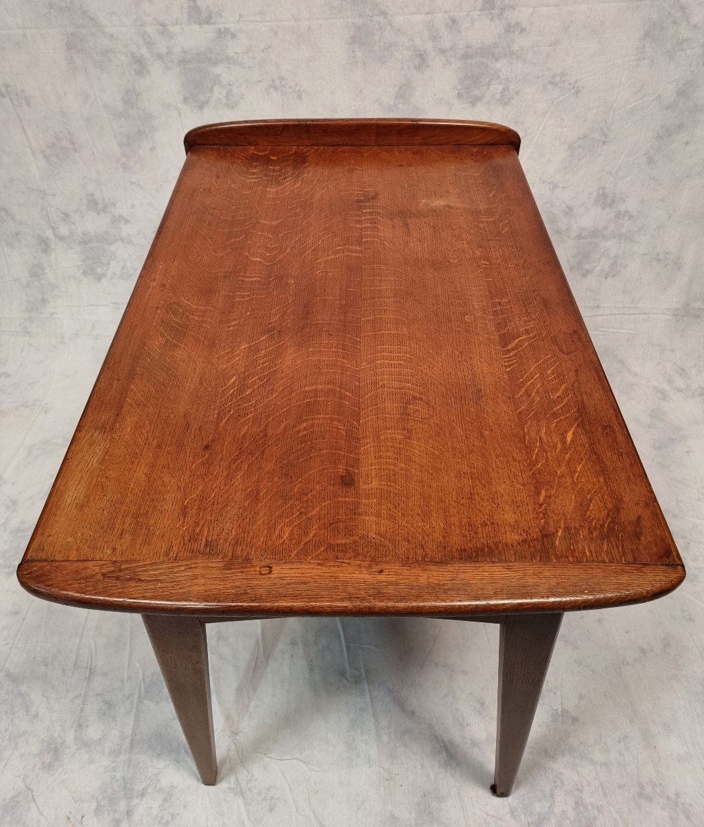 Reconstruction Period Desk - Oak - Ca 1950-photo-4