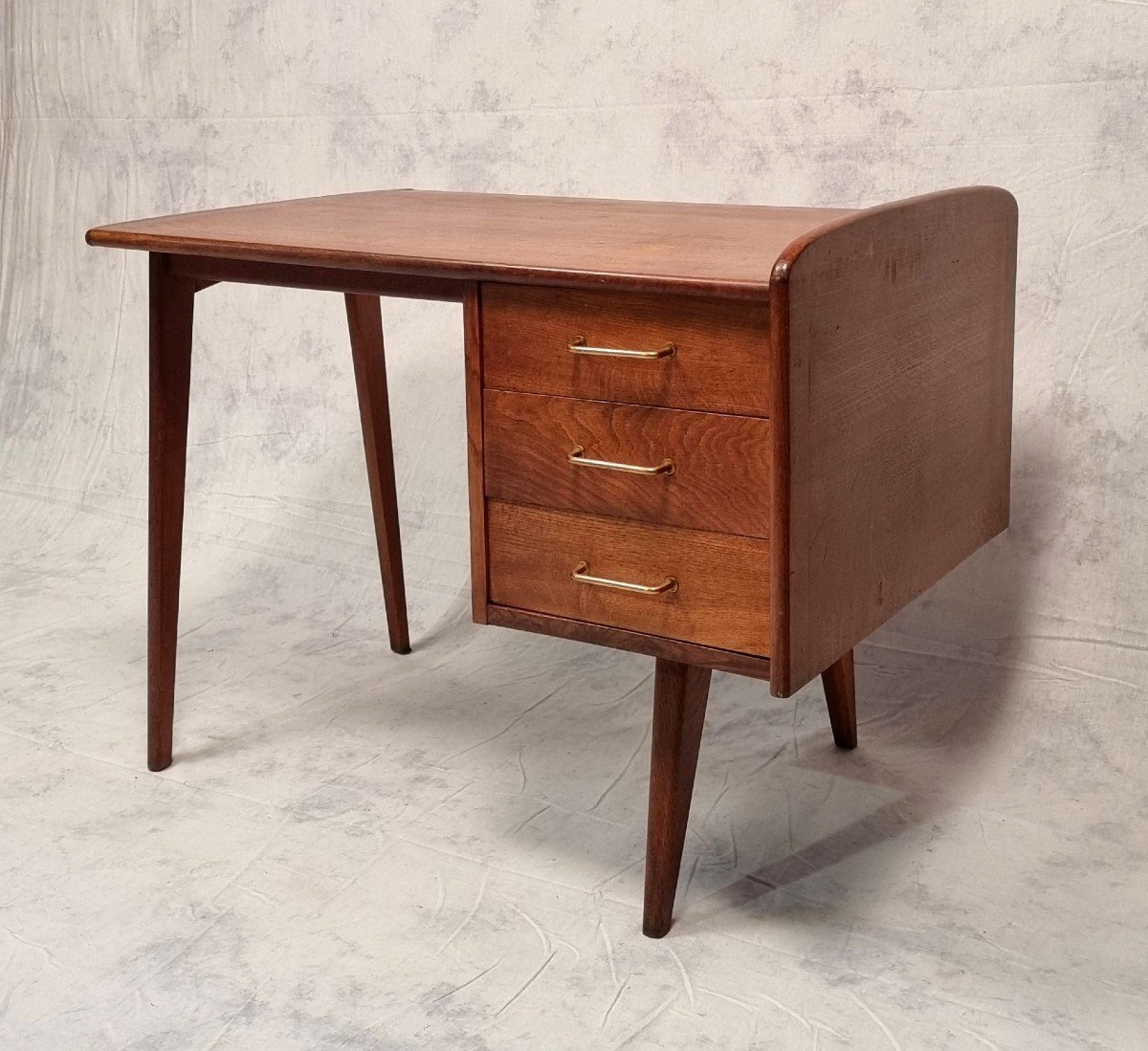Reconstruction Period Desk - Oak - Ca 1950