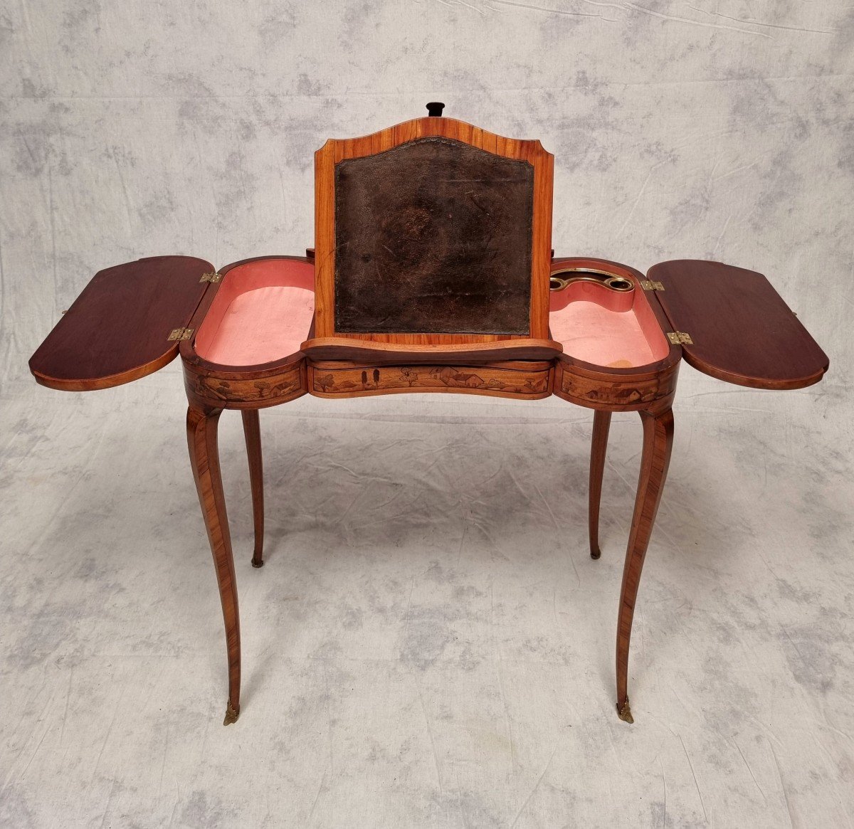Louis XV Style Writing Table - Rosewood - 19th-photo-4