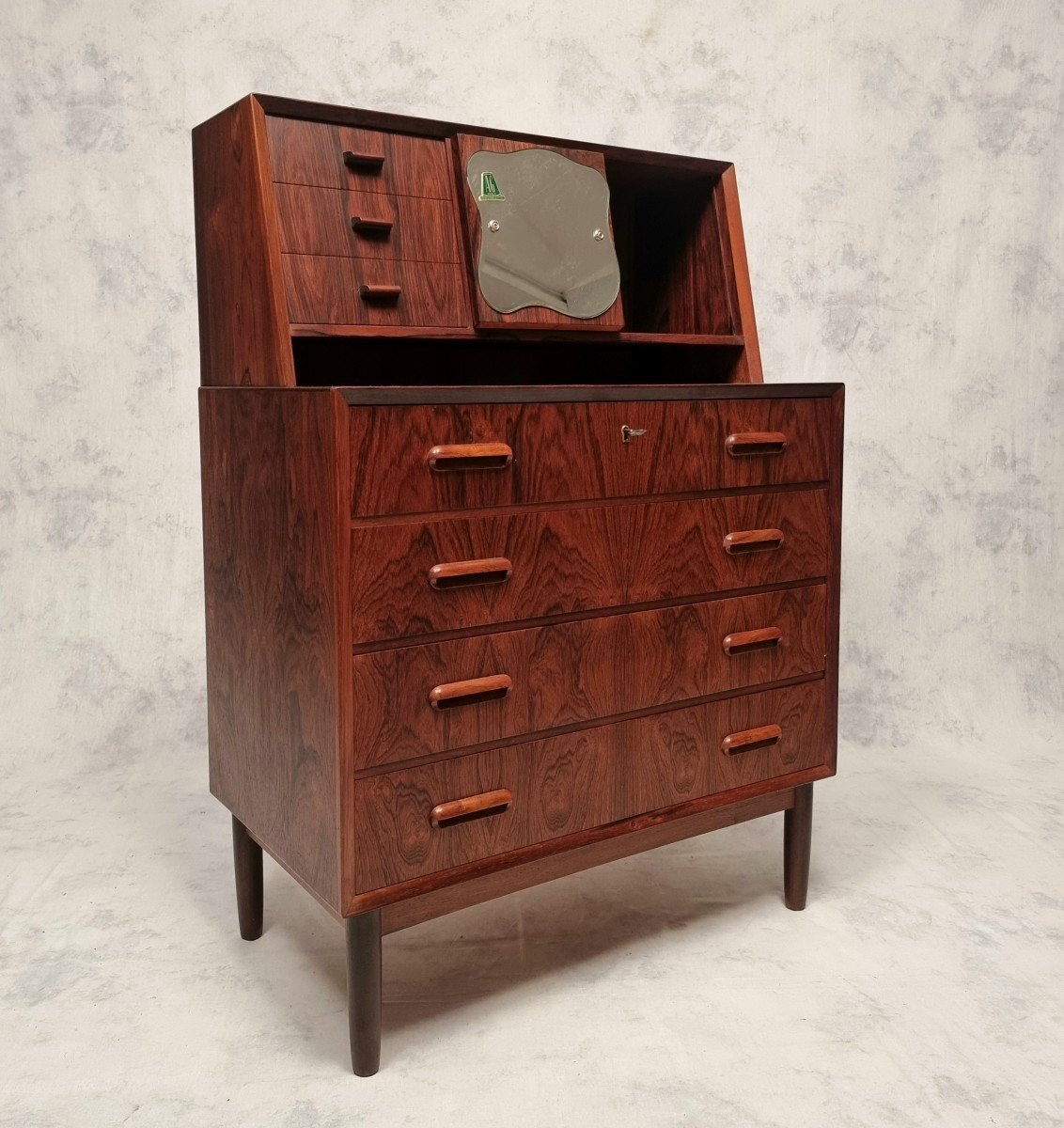 Chest Of Drawers, Scandinavian Dressing Table - Ag Spejl K. - Rosewood - Ca 1960-photo-3