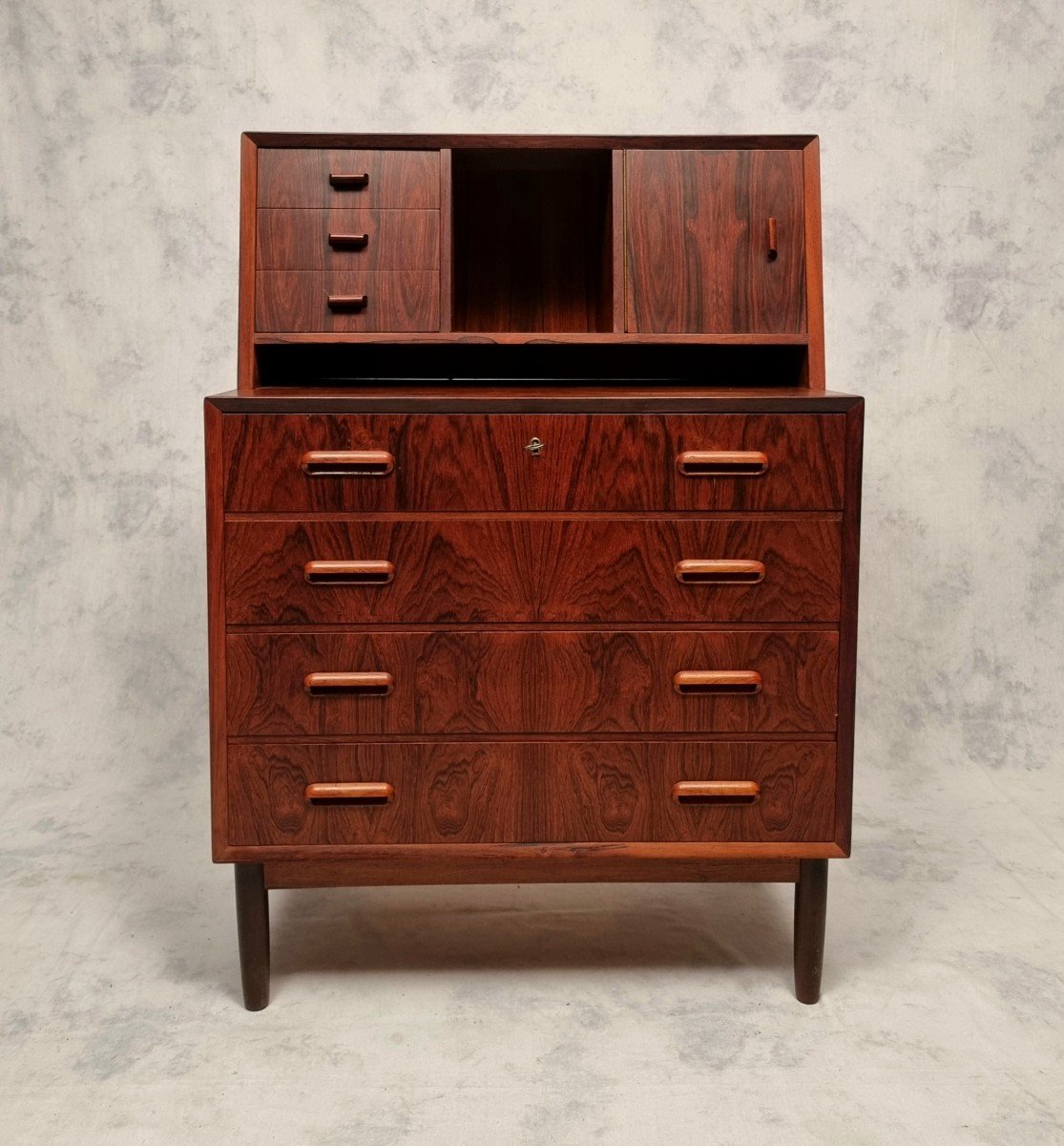 Commode, Coiffeuse Scandinave - Ag Spejl K. - Palissandre - Ca 1960