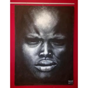 Portrait De Philippe Vignal - Technique Mixte Sur Toile - 2011