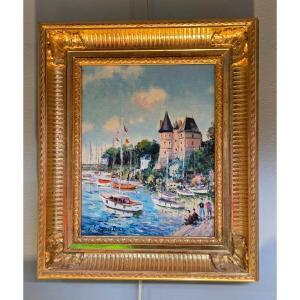 Oil On Canvas - Yetivar Kaprielian - "bluebeard's Castle" 
