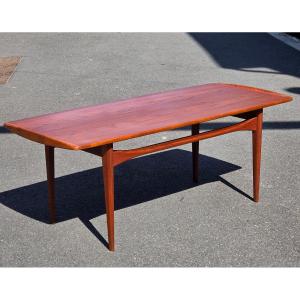 Table basse de Edvard et Tove Kindt Larsen, France & Son, Teck, 1960