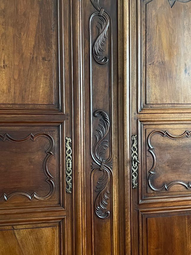 Armoire Louis XV En Noyer-photo-3
