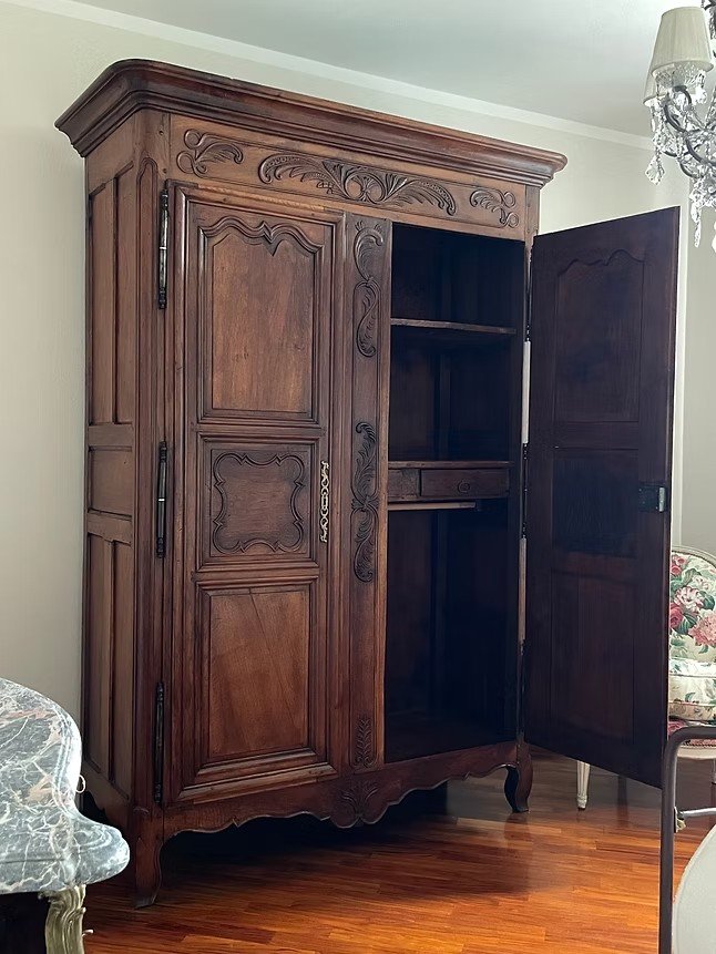 Armoire Louis XV En Noyer-photo-4