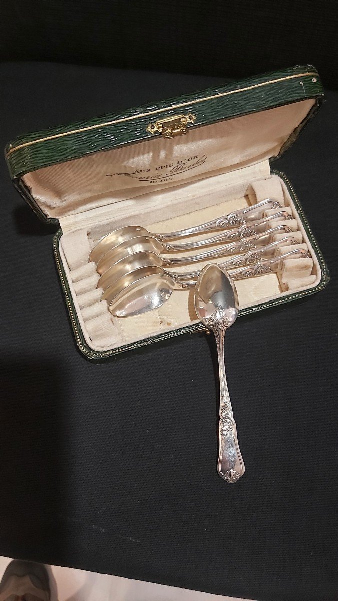 6 Sterling Silver Teaspoons -photo-4