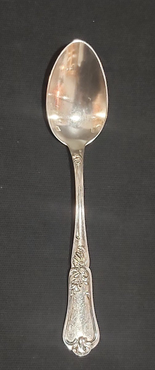 6 Sterling Silver Teaspoons -photo-1