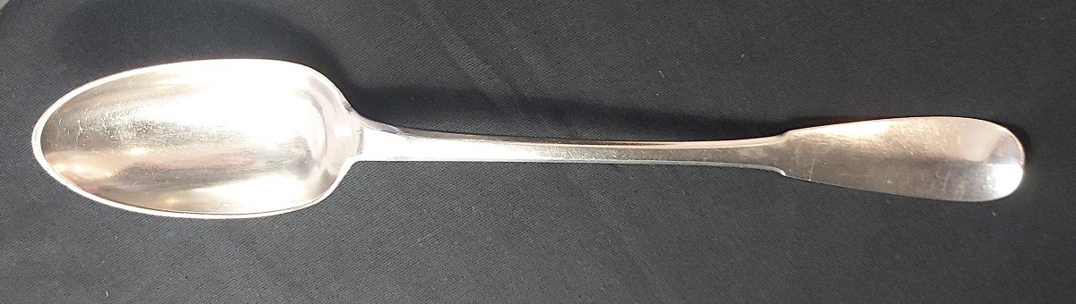 18th Century Sterling Silver Stew Spoon 