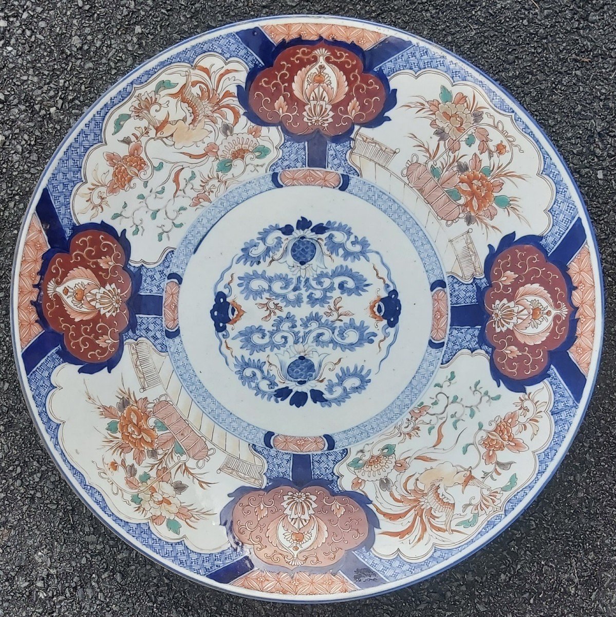 Rare Grand Plat Imari XIXème 