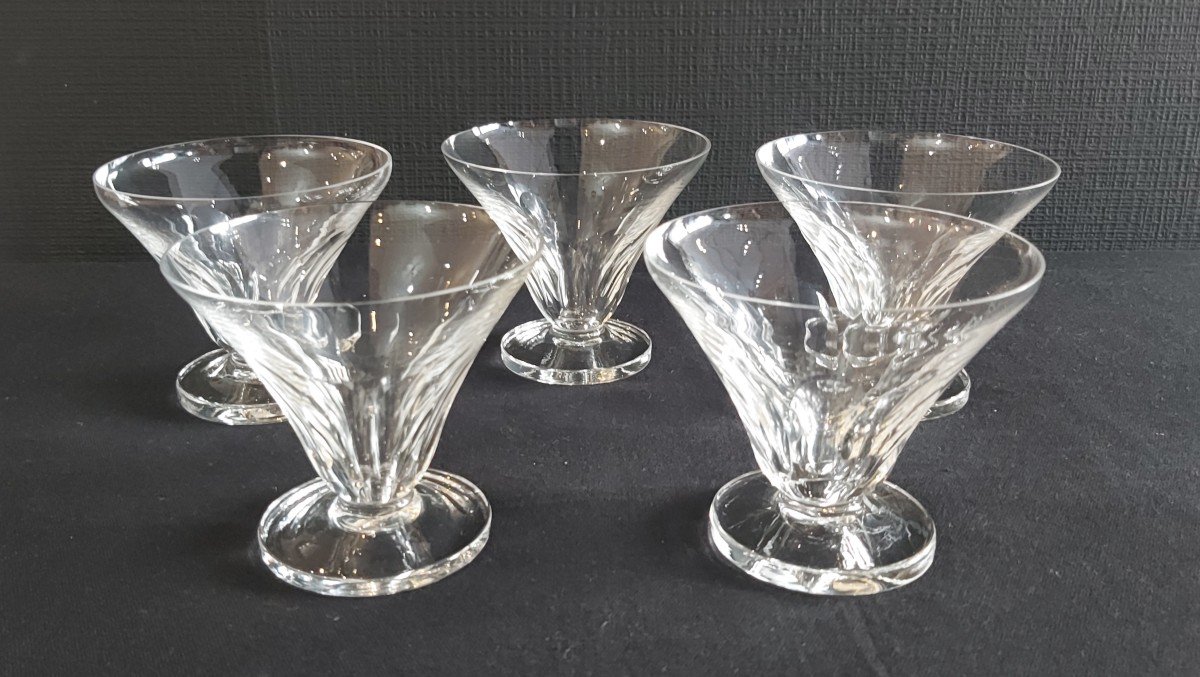 Art Deco Crystal Glassware Set Ideal For Four People -photo-2