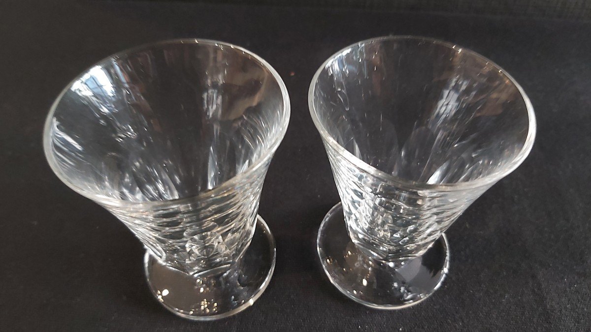 Art Deco Crystal Glassware Set Ideal For Four People -photo-4