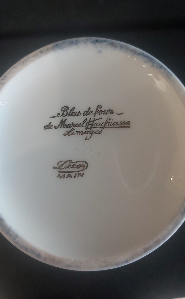 Vase porcelaine de Limoges de Marcel Chaufriasse -photo-2