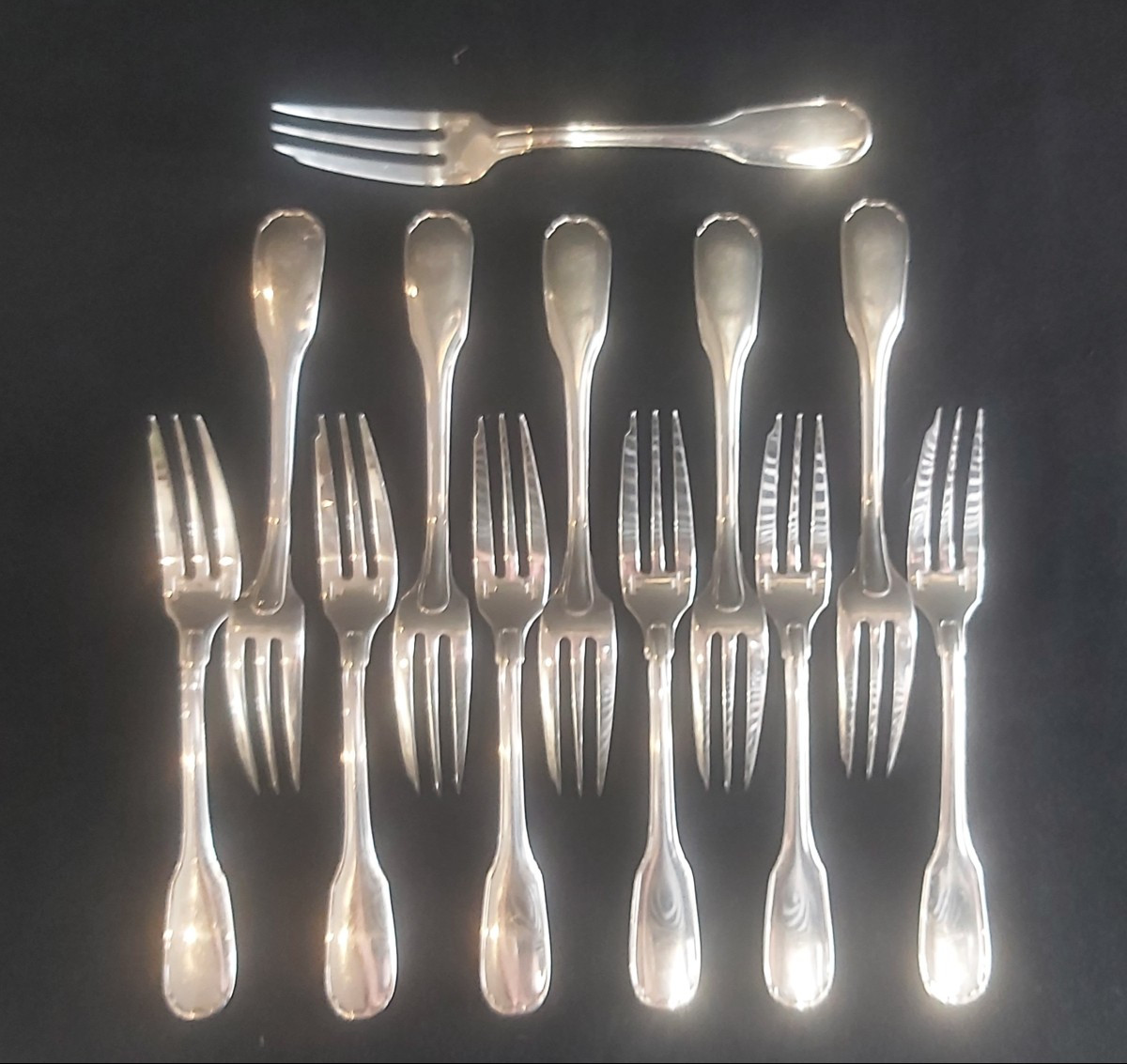 Christofle Versailles Cake Forks -photo-2