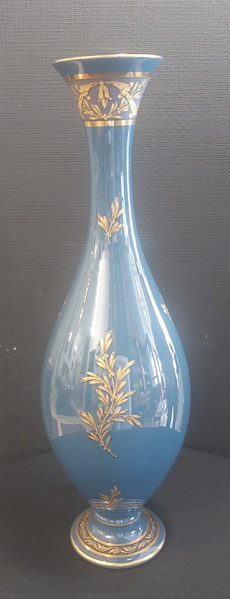 Grand vase porcelaine de Tours Jaget-Pinon. -photo-2