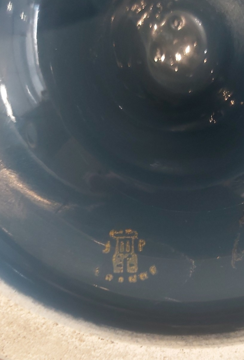 Grand vase porcelaine de Tours Jaget-Pinon. -photo-3