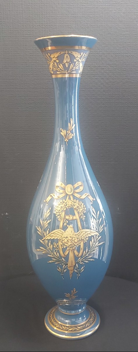 Grand vase porcelaine de Tours Jaget-Pinon. 