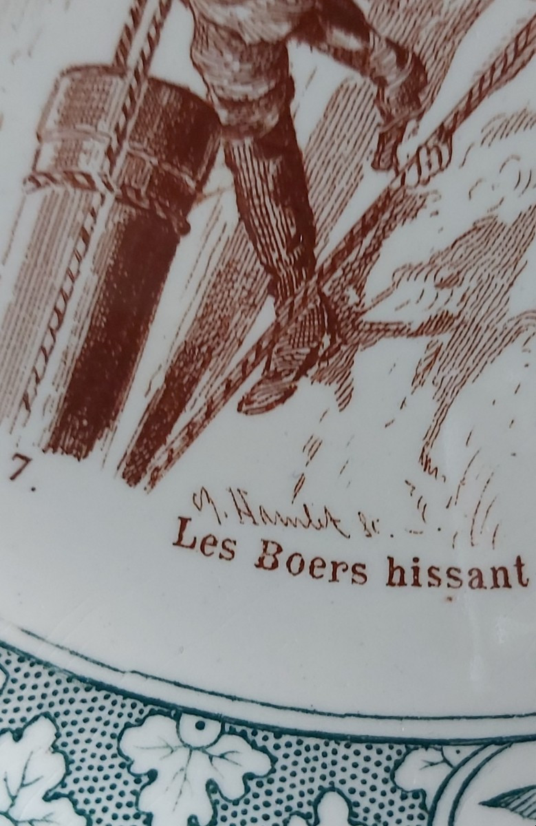 Historiated Iron Earthenware Plates From The Creil And Montereau Earthenware Factory -photo-1