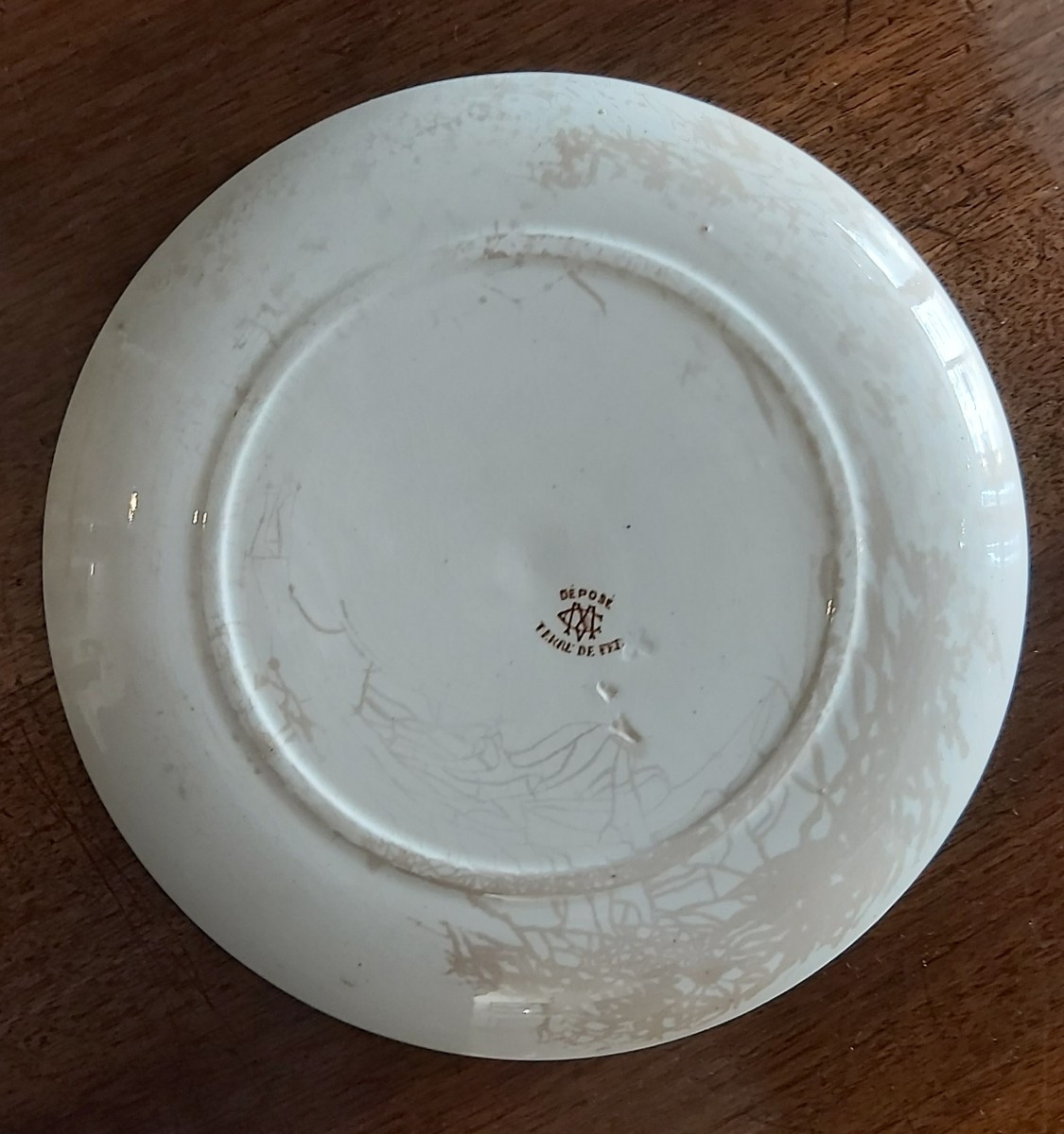 Historiated Iron Earthenware Plates From The Creil And Montereau Earthenware Factory -photo-5