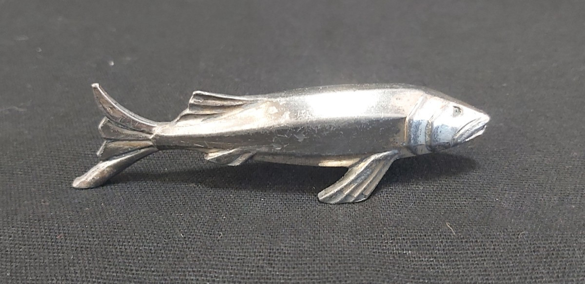 12 porte-couteaux animaliers en métal chromé inspirés de E. M. SANDOZ.-photo-8