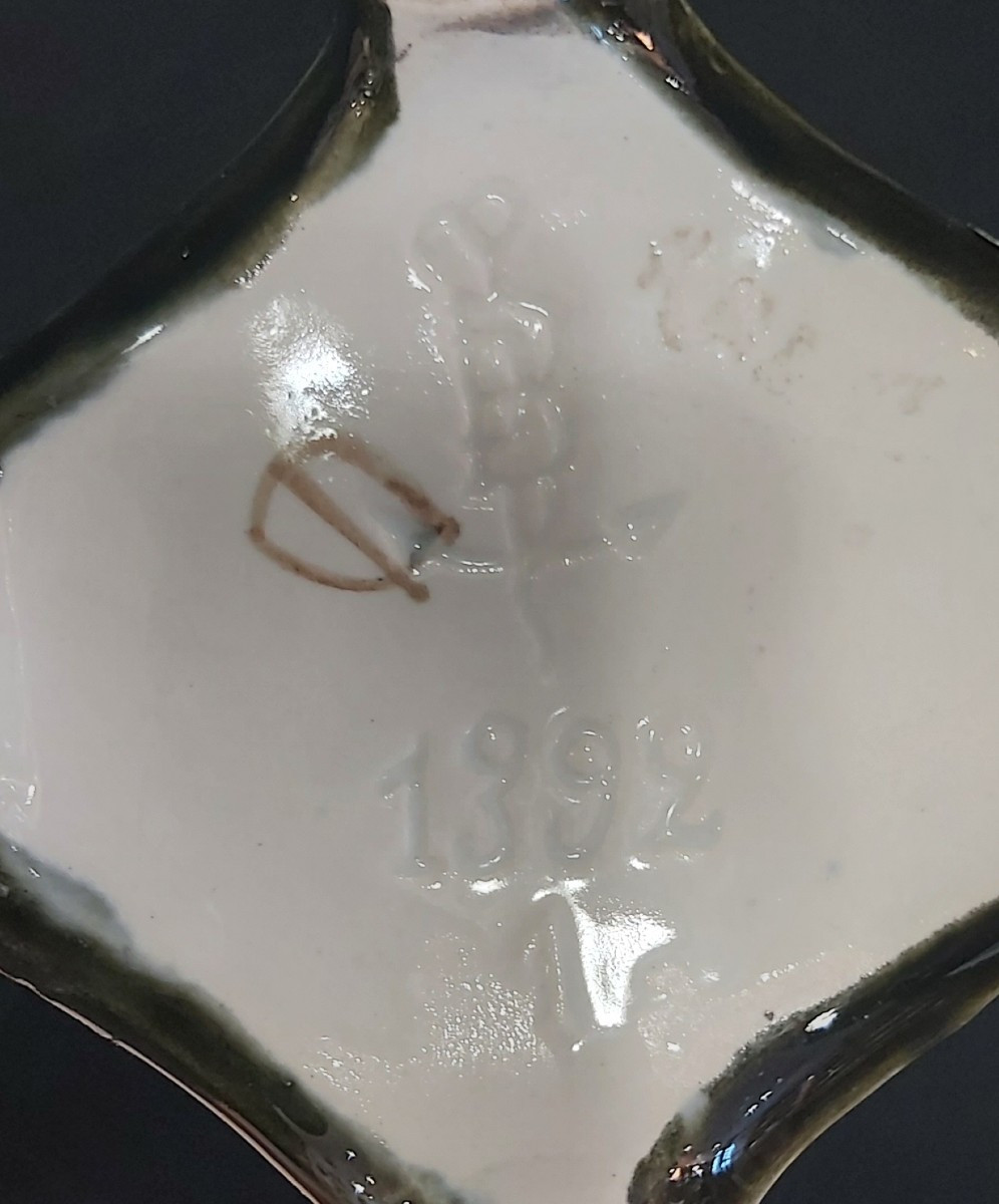 Vases barbotine de la faïencerie Gustave de Bruyn à Fives (Lille) Art Nouveau -photo-6