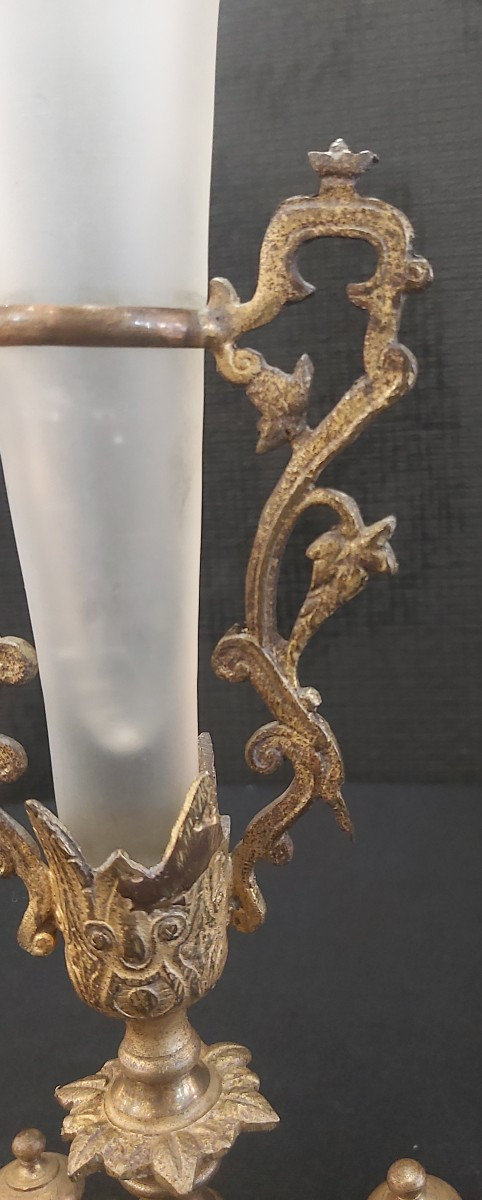 19th Century Crystal And Gilt Bronze Vase -photo-1