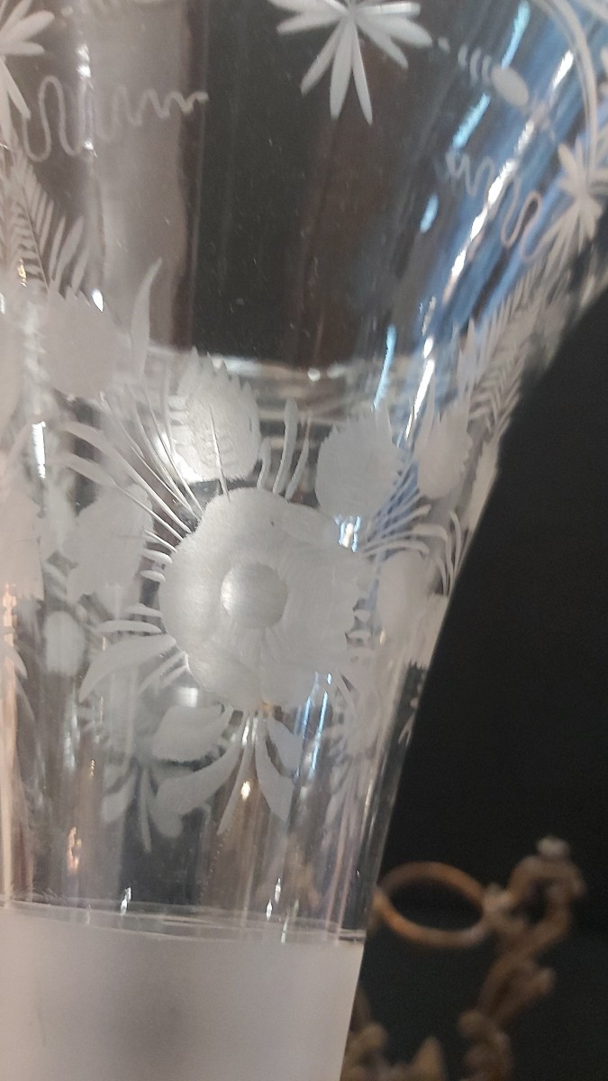 19th Century Crystal And Gilt Bronze Vase -photo-3