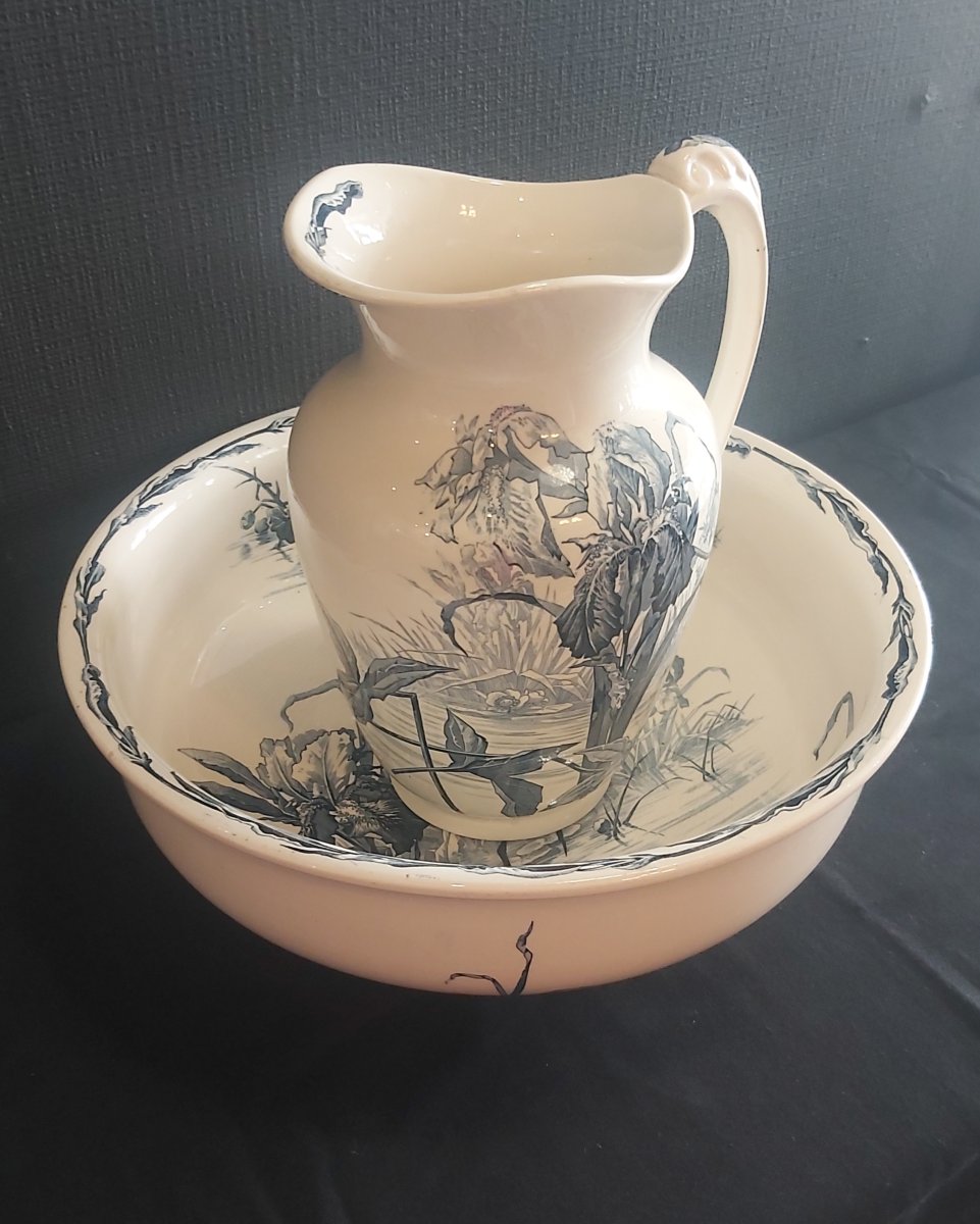 Bathroom Set, Pitcher And Basin, Villeroy & Boch.-photo-3