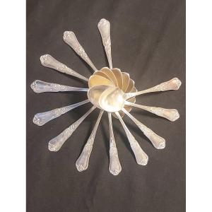 12 Sterling Silver Teaspoons 