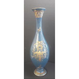 Grand vase porcelaine de Tours Jaget-Pinon. 