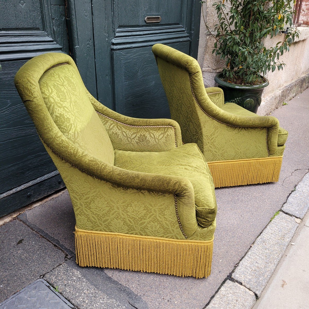 Paire De Fauteuils -photo-4