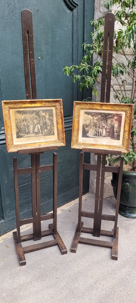 Paire de gravures