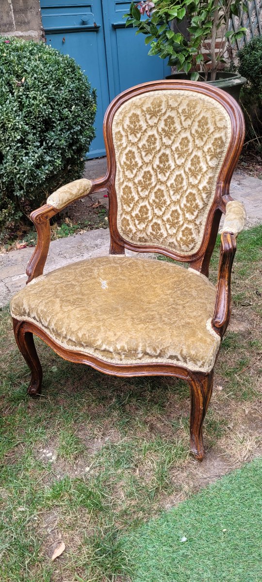 Pair Of Cabriolet Armchairs-photo-3