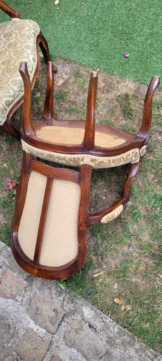 Pair Of Cabriolet Armchairs-photo-1